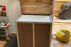 Chest Freezer Cabinet Before Painting