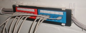 12 port wall mounted patch panel