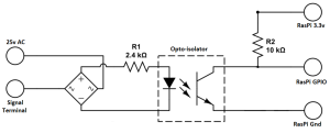 Raspberry Pi Wallbox Interfacing Circuit