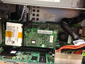 3WARE 9650SE-8LPML RAID controller with BBU in HPE ProLiant Gen8 G1610T